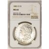 Image 1 : 1883-O $1 Morgan Silver Dollar Coin NGC MS64