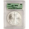 Image 1 : 1996 $1 American Silver Eagle Coin ICG MS69