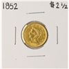 Image 1 : 1852 $2 1/2 Liberty Head Quarter Eagle Gold Coin