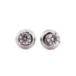 14KT White Gold 0.38 ctw Diamond Stud Earrings