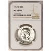 Image 1 : 1957-D Franklin Half Dollar Coin NGC MS65FBL