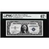 Image 1 : 1935 $1 Silver Certificate Note Fr.1607 PMG Superb Gem Uncirculated 67EPQ