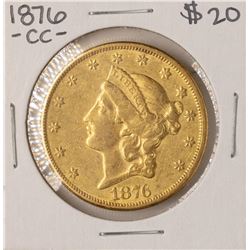 1876-CC $20 Liberty Head Double Eagle Gold Coin