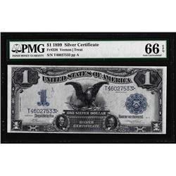 1899 $1 Black Eagle Silver Certificate Note Fr.228 PMG Gem Uncirculated 66EPQ