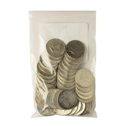 Bag of (50) 1964 Silver Kennedy Half Dollar Coins - $25 Face Value