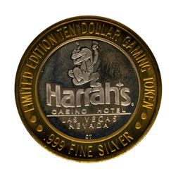 .999 Fine Silver Harrah's Casino Las Vegas, NV $10 Limited Edition Gaming Token