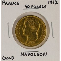 1812 France 40 Francs Napoleon Gold Coin