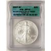 Image 1 : 2007-W $1 Satin Finish American Silver Eagle Coin ICG SP70
