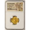 Image 1 : AD 602-610 Phocas Byzantine Empire Solidus Ancient Gold Coin NGC MS