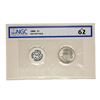 Image 1 : 1886 $1 Morgan Silver Dollar Coin GSA Soft Pack NGC MS62