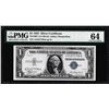 Image 1 : 1935 $1 Silver Certificate Note Fr.1607 PMG Choice Uncirculated 64