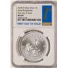 Image 1 : 2018 South Africa Krugerrand Silver Coin NGC MS69 First Day of Issue