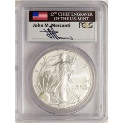 2006-W $1 American Silver Eagle Coin PCGS MS70 Mercanti Signature