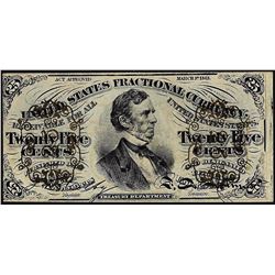 March 3, 1863 Twenty-Five Cents Third Issue Fractional Currency Note