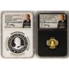 Image 1 : 1792-2017 Half Disme 1/10 oz. Gold & 1oz. Silver Medals NGC PF70 W/ Moy Signatur