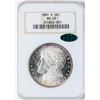 Image 1 : 1881-S $1 Morgan Silver Dollar Coin NGC MS65 CAC AMAZING COLOR