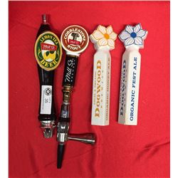 4 Different Craft Beer Beer Taps Handles