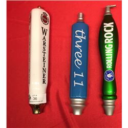 3 Used Different Craft Beer  Beer Taps Handles