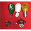 Image 1 : 3 Small Craft Beer Beer Taps Handles and 2 Bottle Openers