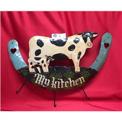 My Kitchen Painted Metal Hanger Sign