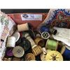 Image 2 : Box full of Old Buttons and Sewing Items