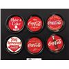 Image 2 : Set of 6 Vintage Coca Cola Coasters