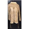 Image 2 : Vintage Ladies Handmade Leather Coat Size Small
