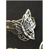Image 2 : Sterling Silver Butterfly Ring Plus 2 other Sterling Silver Rings