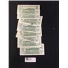 Image 2 : 8 1973 $1 Circulated Canadian Bank Notes