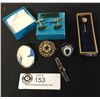 Image 1 : Jewelry lot includes Jade Fish Cufflinks.