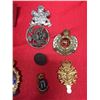 Image 2 : 15 Different Military Cap Badges, Medals, Collars, Pins