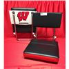 Image 1 : 2 Vintage Wisconsin Badgers College Football Portable Bench Cushions