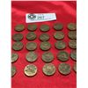 Image 3 : Lot of 26 1942 Tombac Canadian 5 Cent Coins