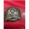 Image 2 : 10 Old Military Cap Badges + Pins