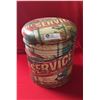 Image 1 : Decorative Lidded Footrest/Container 12.5"H x 12"W