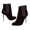 Image 1 : Tom Ford Black Velvet Spiked Boots Heels Shoes