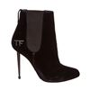 Image 6 : Tom Ford Black Velvet Spiked Boots Heels Shoes