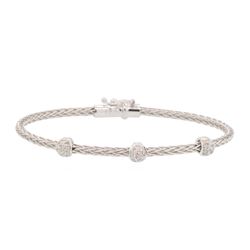 0.25 ctw Diamond Bracelet - 18KT White Gold