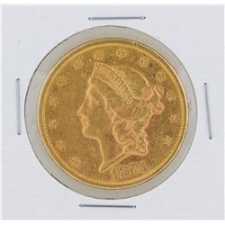 1874-S $20 Liberty Head Double Eagle Gold Coin