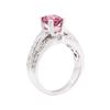 Image 4 : 2.56 ctw Pink Tourmaline And Diamond Ring - 18KT White Gold
