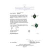 Image 5 : 1.64 ctw Tsavorite Garnet And Diamond Ring - 14KT White Gold