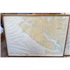 Image 1 : VINTAGE FRAMED MAP OF VANCOUVER ISLAND