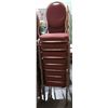 Image 1 : STACK OF 8 BANQUET CHAIRS