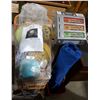 Image 1 : MOVIE PROP LOT - SHOPPING CART W/BALLS, CAMPING CHAIR & MECHANICAL BULL CONTROLLER