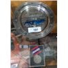 Image 1 : WWII MEDAL & PEWTER THUNDERBIRD CAR PLATE
