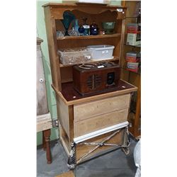 FARMHOUSE KITCHEN CABINET (HOOSIER STYLE)