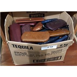 BOX OF ANTIQUE READING GLASS CASES