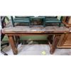 Image 1 : VINTAGE WOOD WORK BENCH - MOVIE PROP