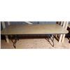 Image 1 : HEAVY DUTY FOLDING TABLE - WOOD W/METAL LEGS