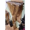 Image 1 : TV SET PROP LOT - 3 BAMBOO & FABRIC DOOR CURTAINS